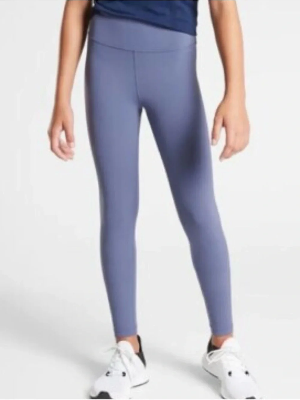 Athleta Girl High Rise Chit Chat Dusty Blue Tights Sz XL/14